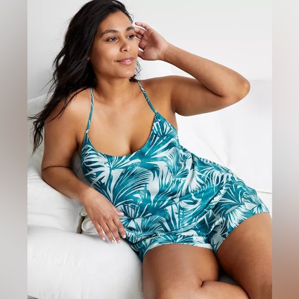 State of Day Crepe de Chine Cami Short Pajama Set NWT Size XL